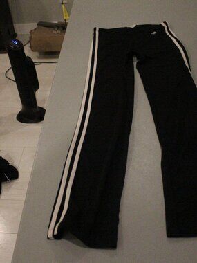 Black Adidas Athletic Pants Size Medium